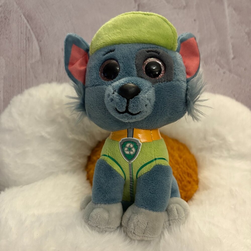 ROCKY Paw Patrol  TY 7" Plush Toy Dog Stuffie (SKU: 241TO)